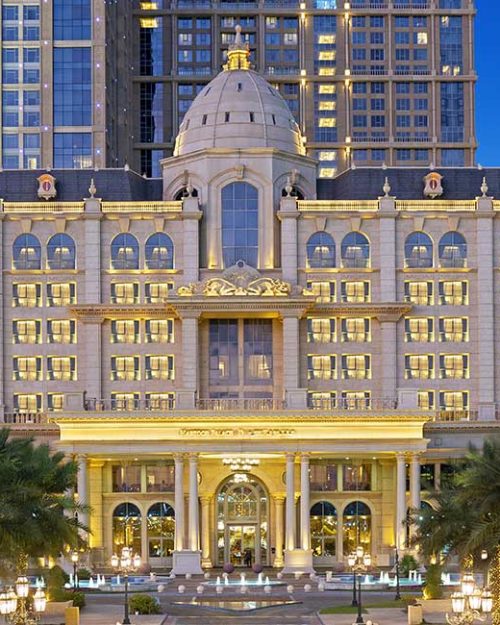 Habtoor-Palace-Dubai-Hotel-Exterior-Dusk